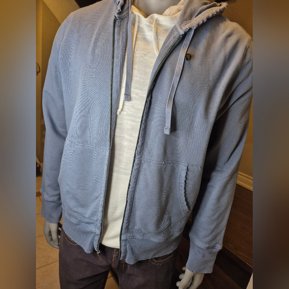 Express Blue Full Zip Hoodie - Picture 12 of 13